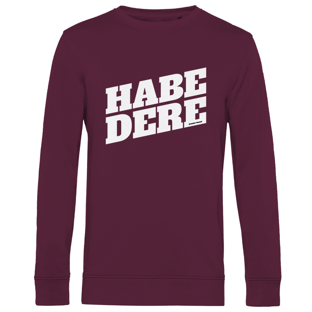 Herren Premium Bio Sweatshirt Habe dere - weiß