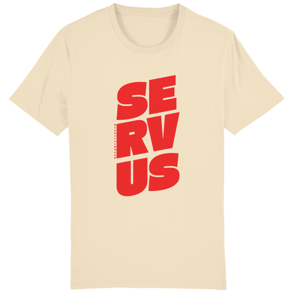 Bayerisches Herren T-Shirt Servus - rot - Grantler Gwand