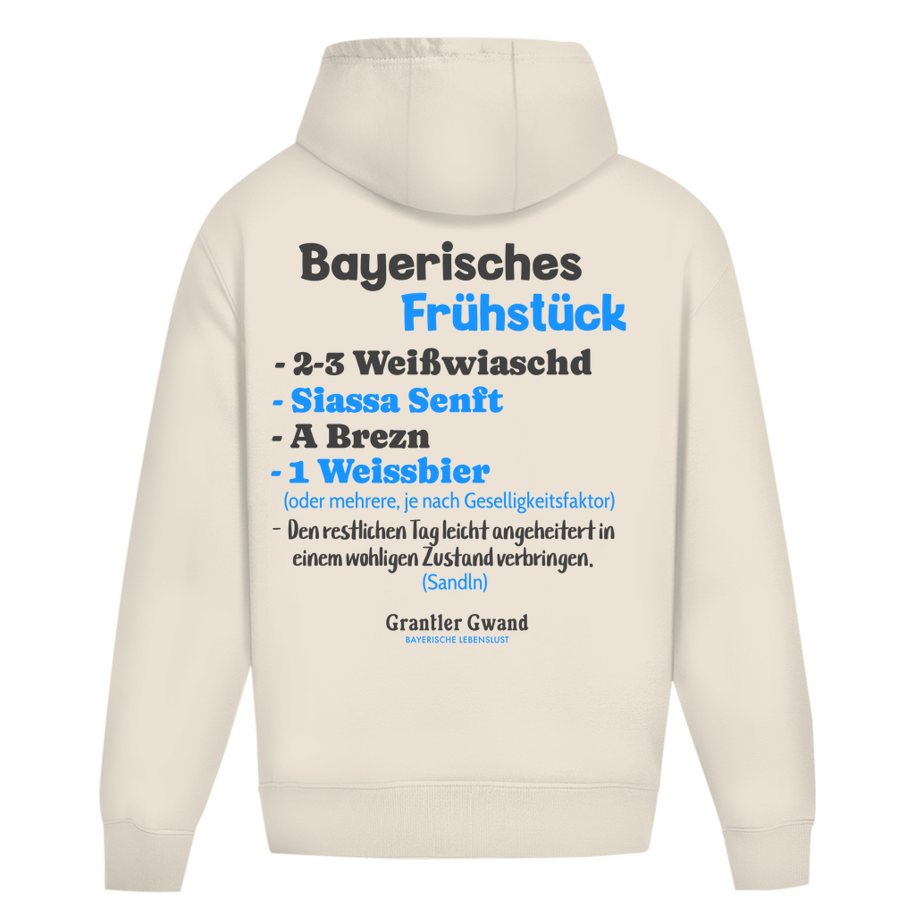 Bayerischer Heavy Oversize Hoodie Unisex - Bayerisches Frühstück - Grantler Gwand