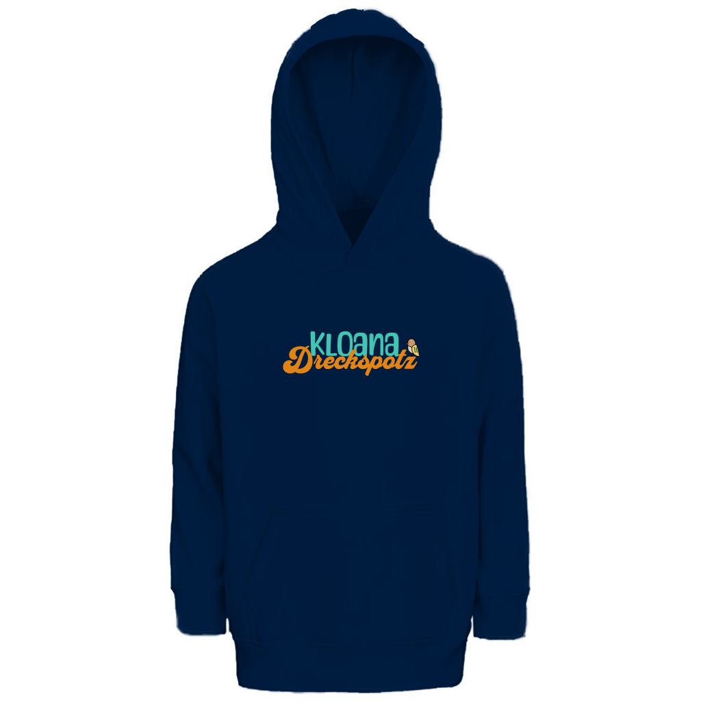 Bayerischer Kinder Premium Bio Hoodie kloana Dreckspotz - grün - Grantler Gwand