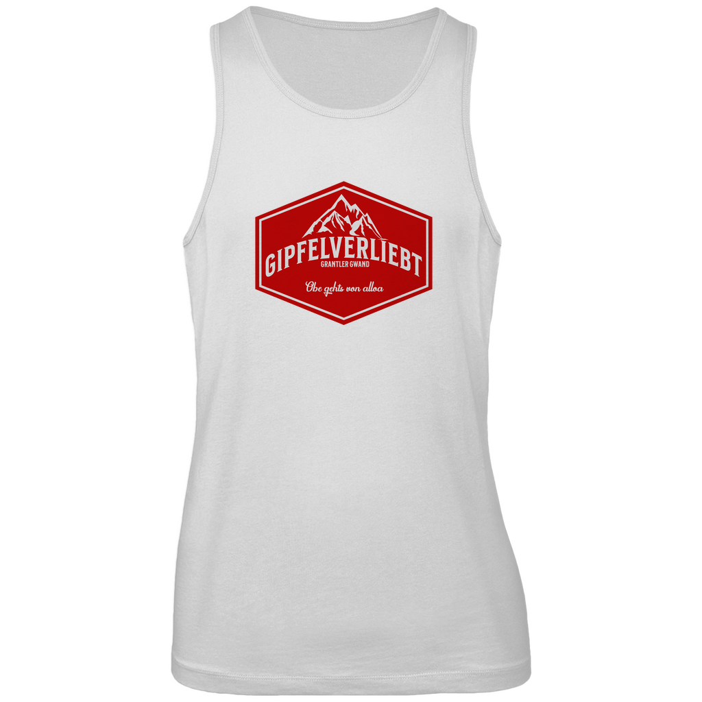 Bayerisches Herren Premium Tank Top Gipfelverliebt Wappen- rot - Grantler Gwand