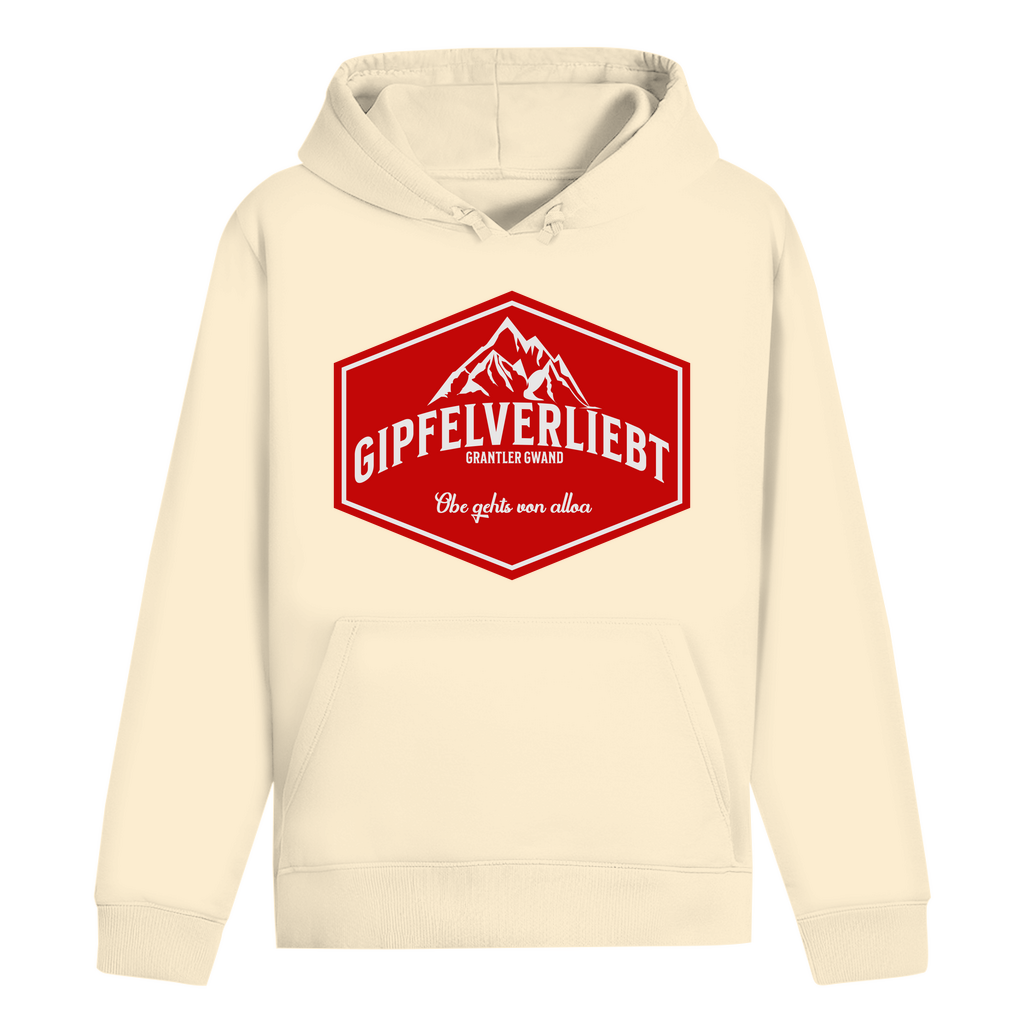 Bayerischer Hoodie Unisex - Gipfelverliebt Wappen- rot - Grantler Gwand