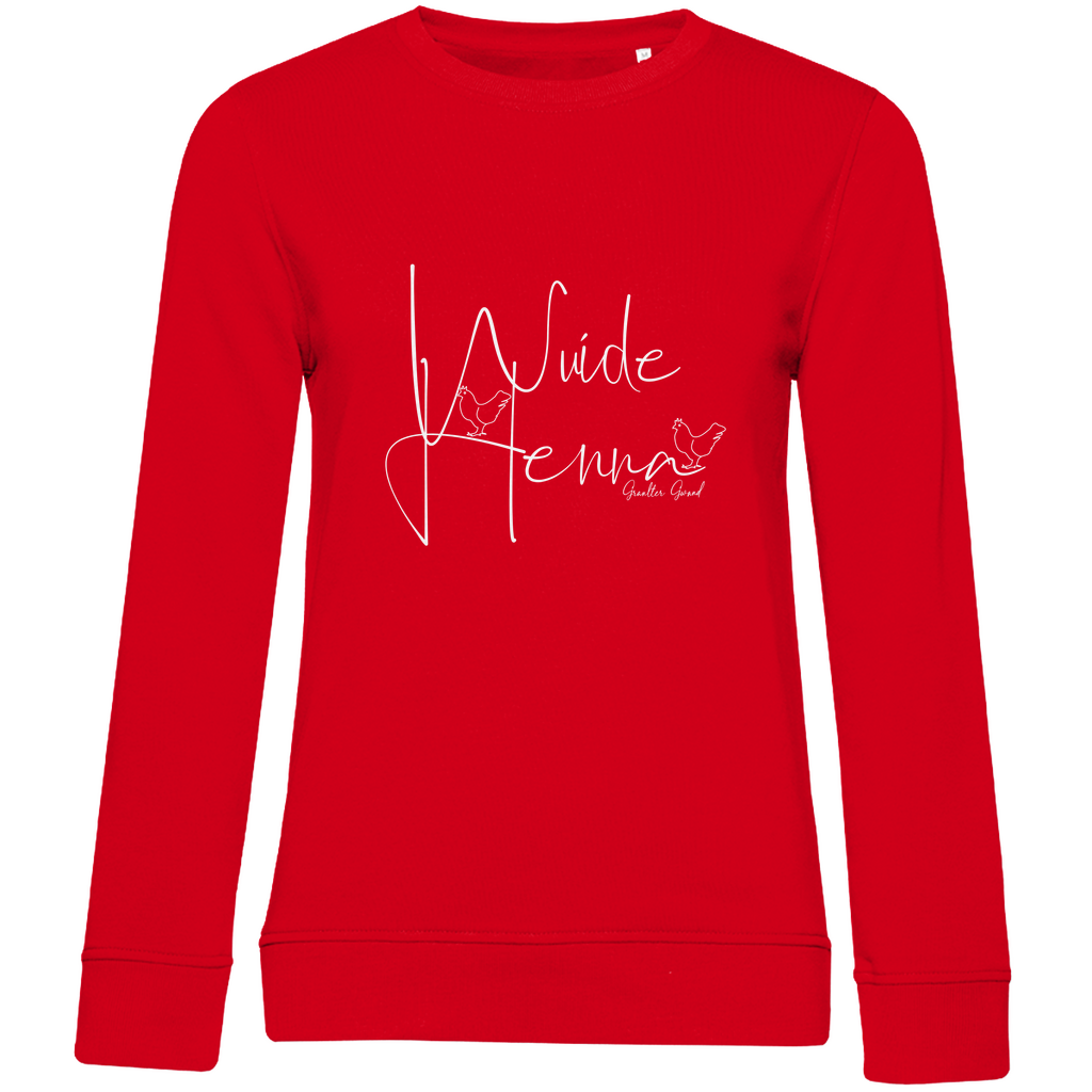 Damen Premium Bio Sweatshirt wuide Henna - weiß