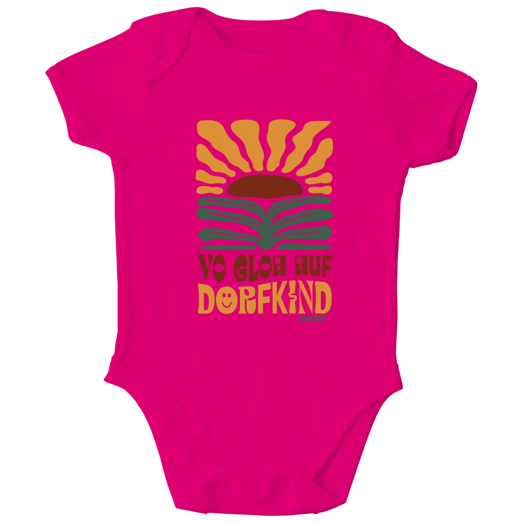 Bayerischer Baby Bio Body Vo Gloa auf Dorfkind - Grantler Gwand