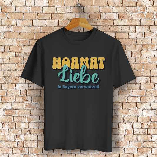 Bayerisches T-Shirt Unisex - Hoamat Liebe - Grantler Gwand