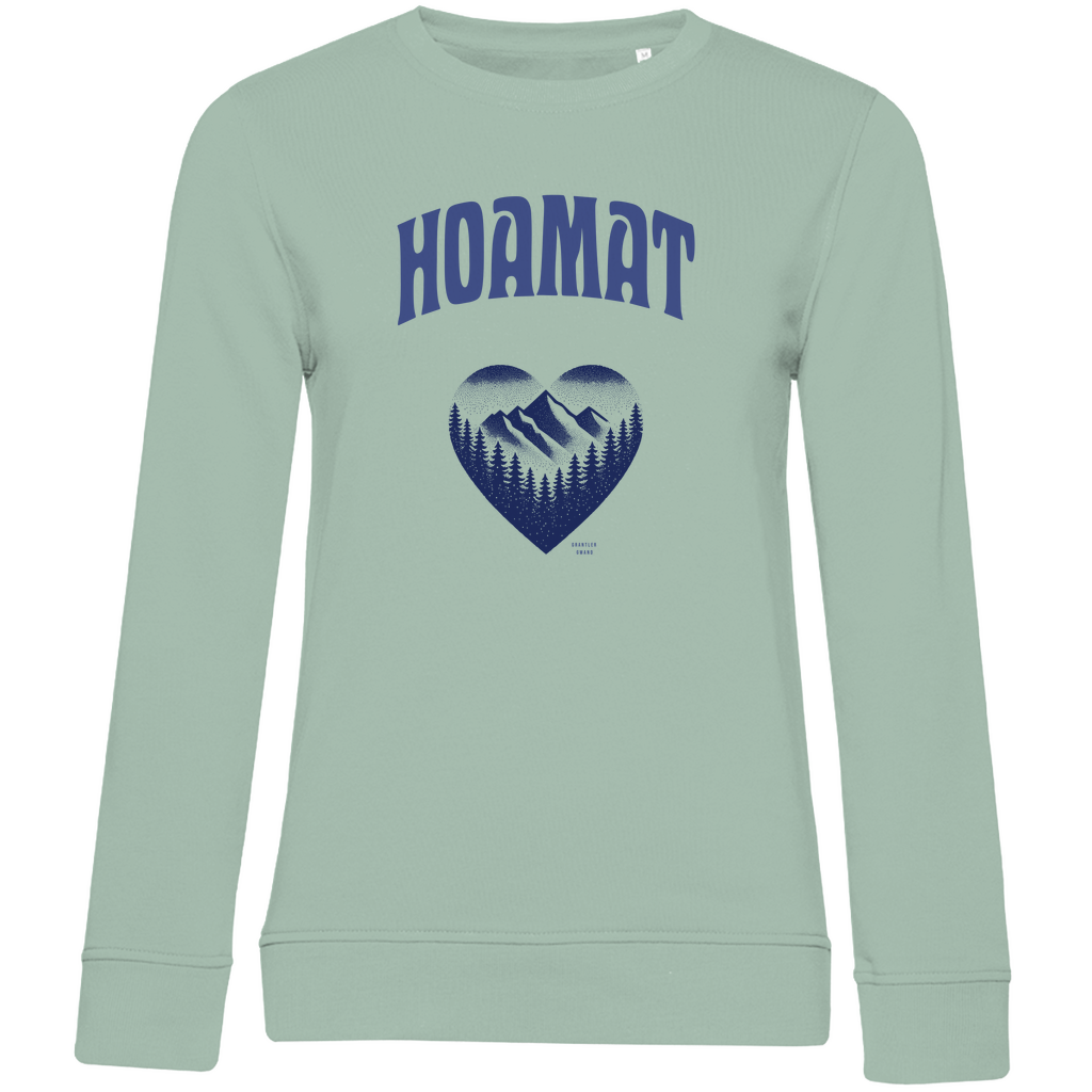 Damen Premium Bio Sweatshirt Hoamat - blau