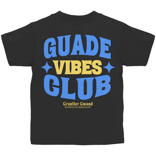 Bayerisches Kinder T-Shirt - Guade Vibes Club - Grantler Gwand