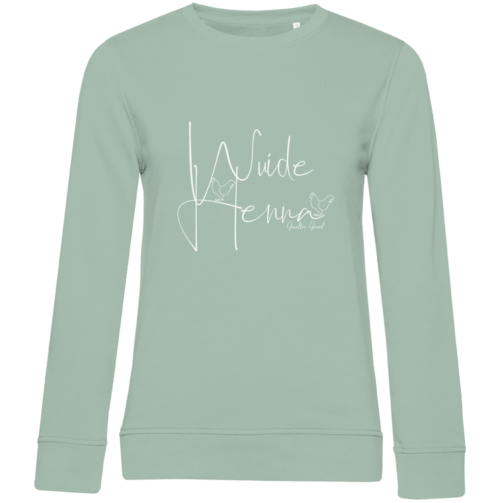 Damen Premium Bio Sweatshirt wuide Henna - weiß
