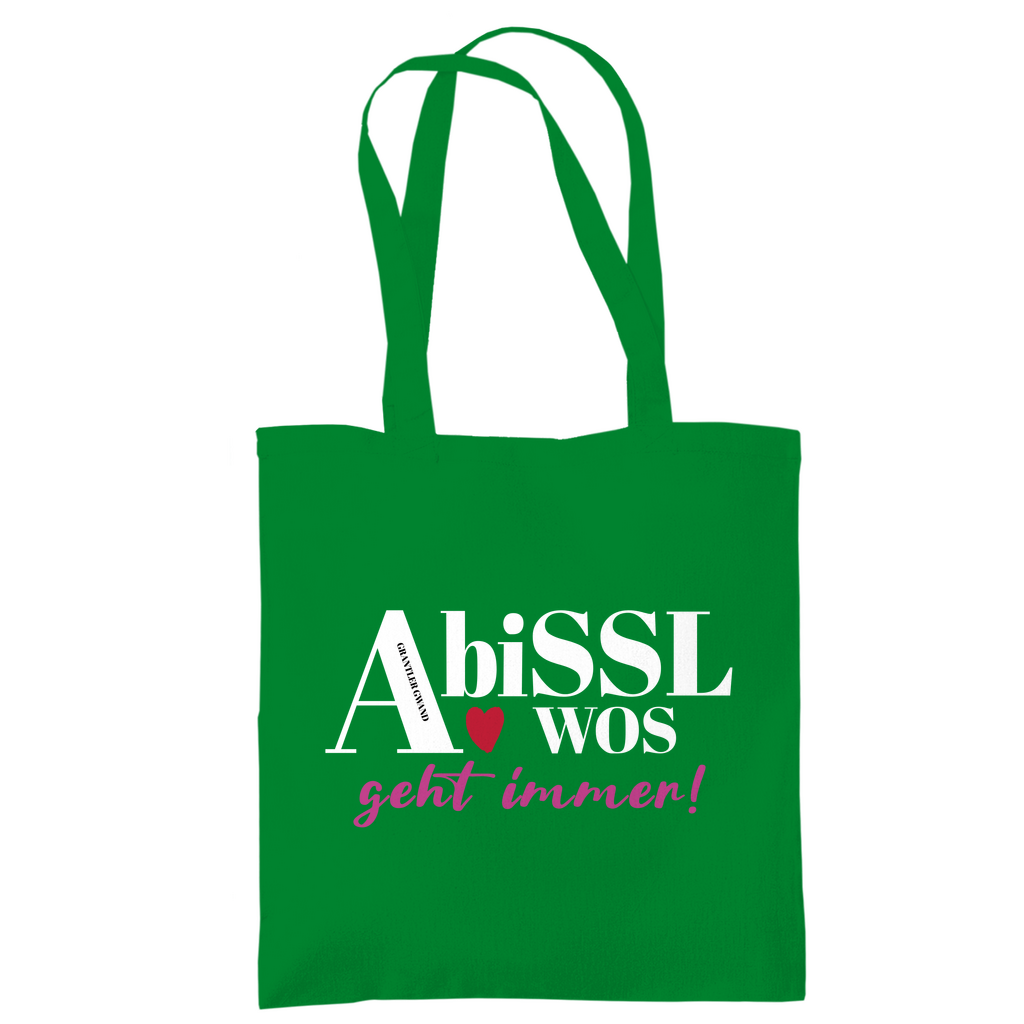 Bayerische Tragetasche A bissl wos geht immer - pink - Grantler Gwand