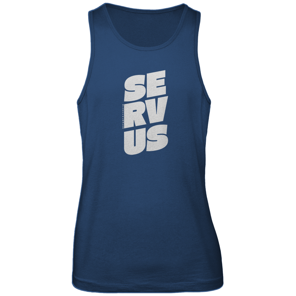 Bayerisches Herren Premium Tank Top Servus - weiß - Grantler Gwand