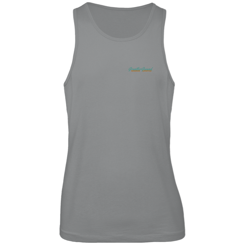 Bayerisches Herren Premium Tank Top - A Hoibe a day keeps the doctor away - Front- und Backprint - Grantler Gwand