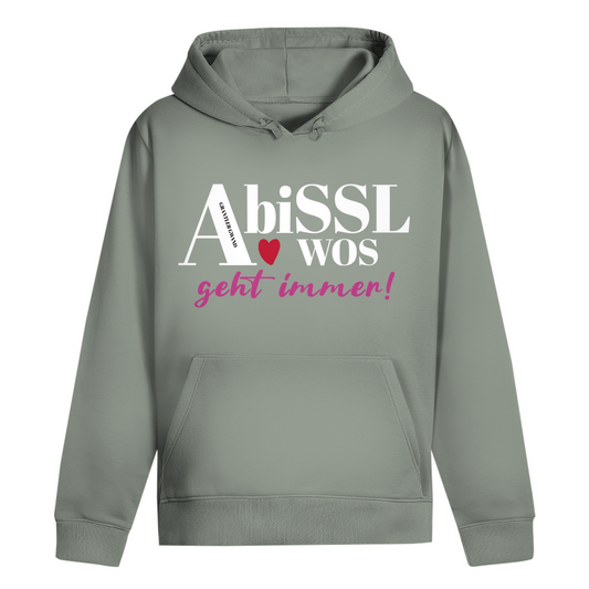 Bayerischer Damen Hoodie - A bissl wos geht immer - pink - Grantler Gwand