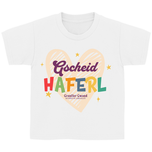 Bayerisches Kinder T-Shirt - Gscheid Haferl - Grantler Gwand
