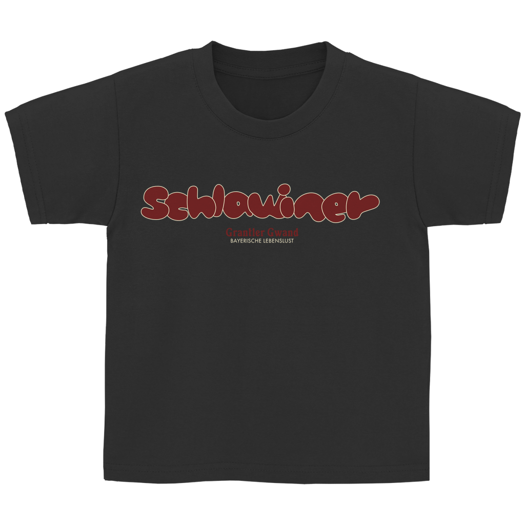 Bayerisches Kinder T-Shirt - Schlawiner - rot - Grantler Gwand