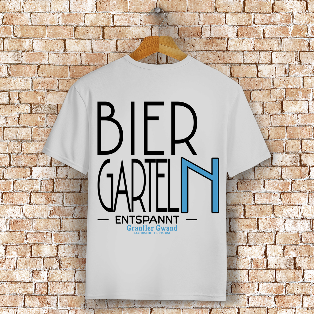 Bayerisches T-Shirt Unisex - Biergarteln entspannt - Grantler Gwand