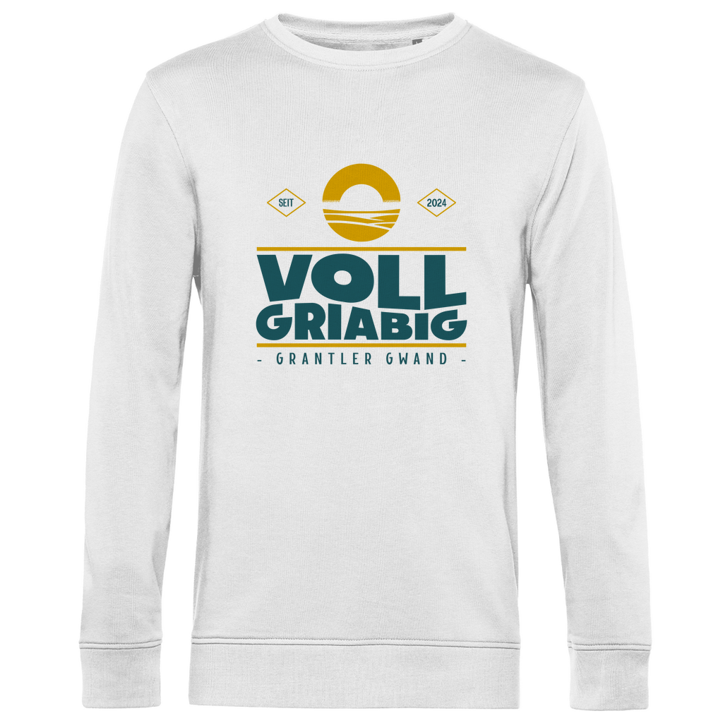 Bayerisches Herren Premium Bio Sweatshirt Voll Griabig - Grün - Grantler Gwand