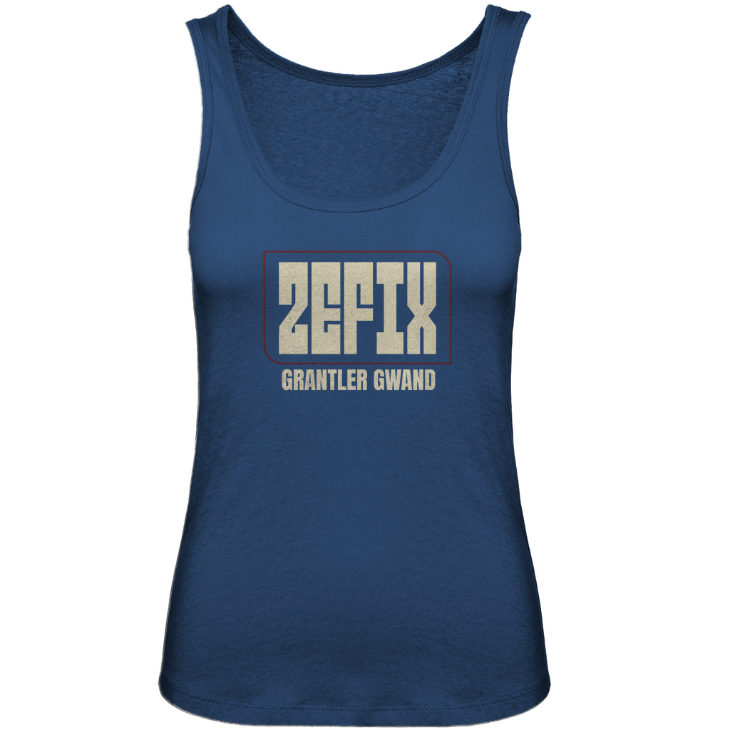 bayerisches Damen Premium Organic Tank Top Zefix - Gold - Grantler Gwand