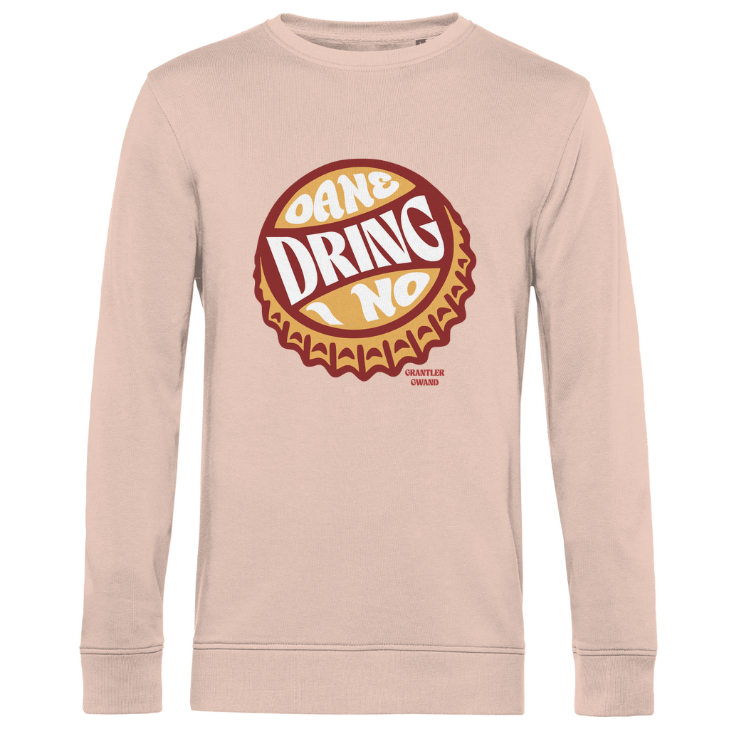 Herren Premium Bio Sweatshirt Oane dring i no - orange/rot