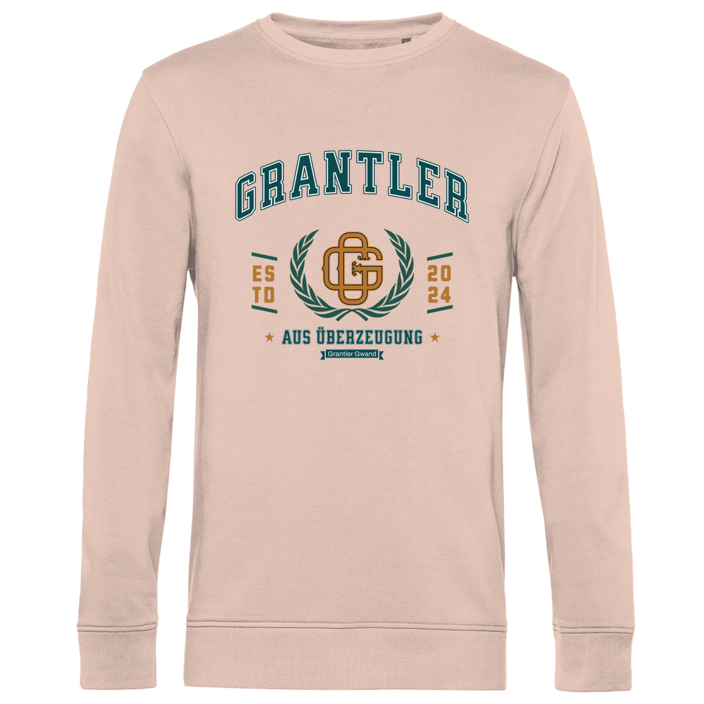Herren Premium Bio Sweatshirt Grantler aus Überzeugung - grün/gold