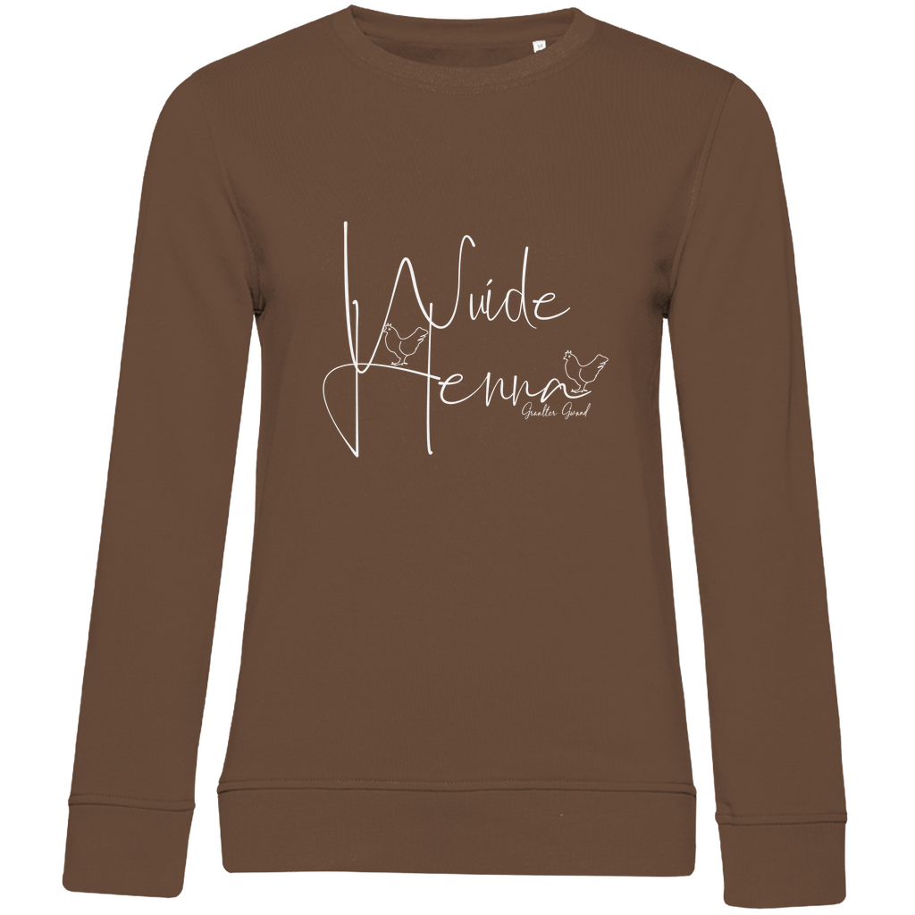 Damen Premium Bio Sweatshirt wuide Henna - weiß