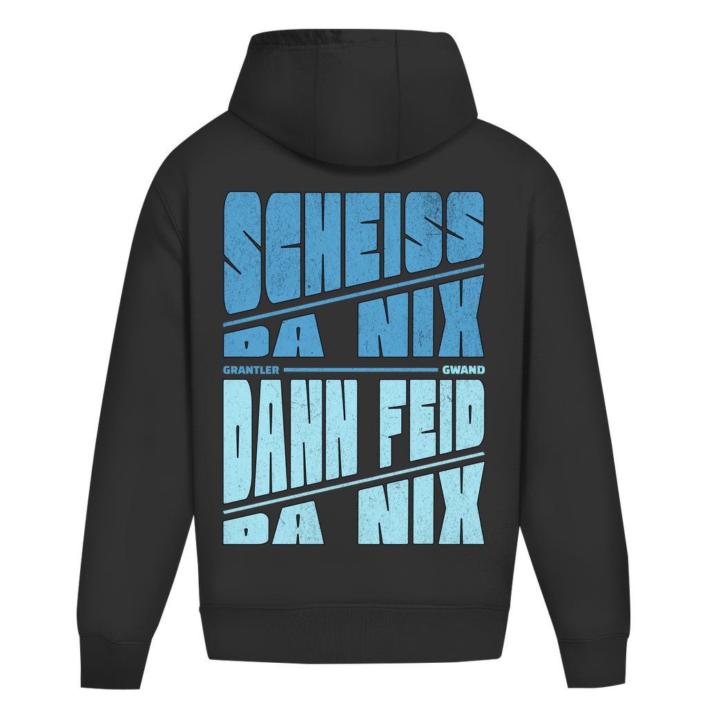 Bayerischer Heavy Oversize Hoodie Unisex - Wuid, frei, bei jedem Schmarrn dabei - Grantler Gwand