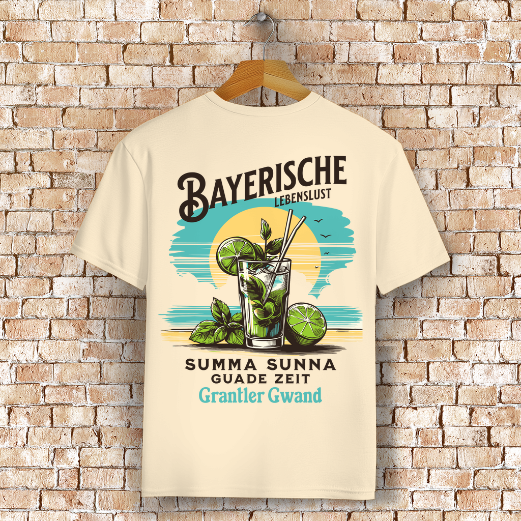 Bayerisches T-Shirt Unisex - Bayerische Lebenslust - Grantler Gwand