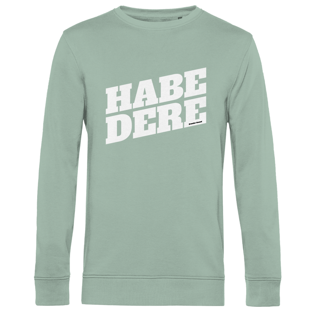 Herren Premium Bio Sweatshirt Habe dere - weiß