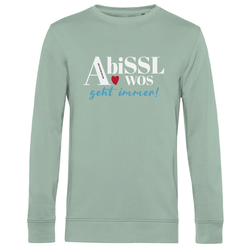 Herren Premium Bio Sweatshirt A bissl wos geht immer - blau
