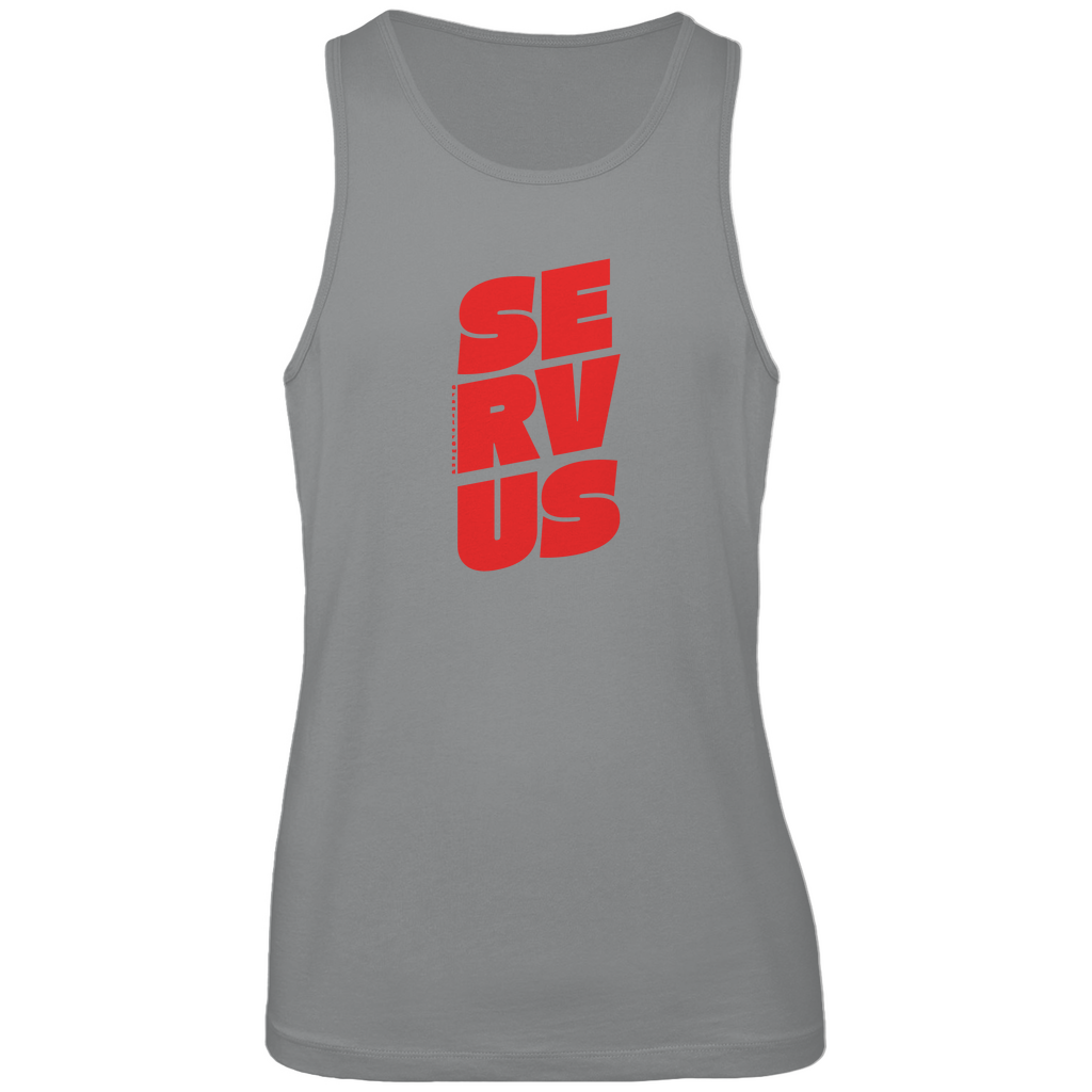 Bayerisches Herren Premium Tank Top Servus - rot - Grantler Gwand