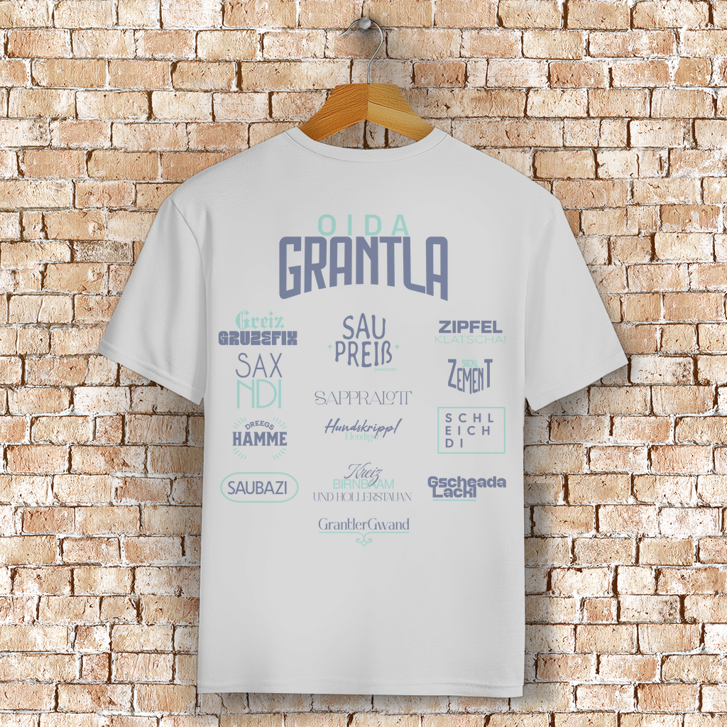 Bayerisches T-Shirt Unisex - Fluchshirt - Grün - Grantler Gwand