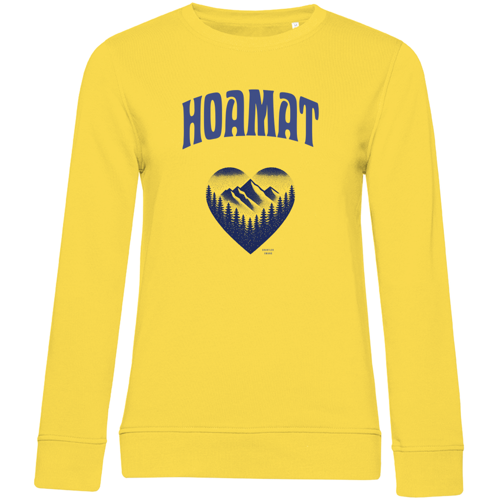 Damen Premium Bio Sweatshirt Hoamat - blau