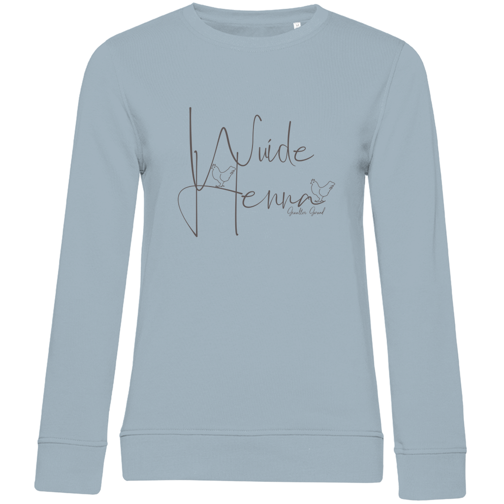 Damen Premium Bio Sweatshirt wuide Henna - grau
