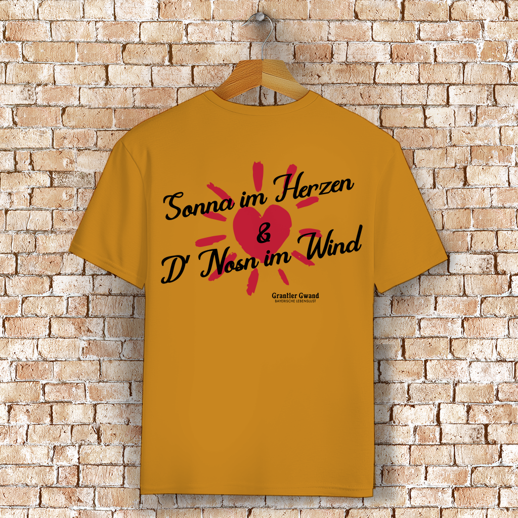 Bayerisches T-Shirt Unisex - Sonna im Herzen - Grantler Gwand