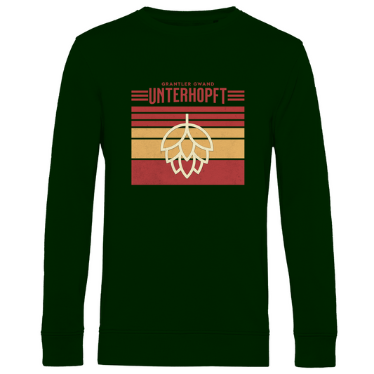 Herren Premium Bio Sweatshirt Unterhopft - rot