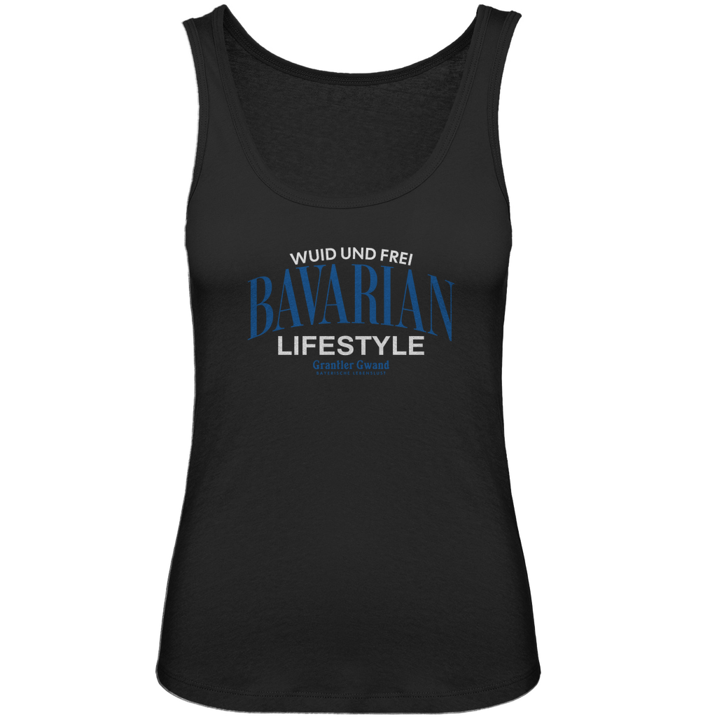 Bayerische Damen Premium Organic Tank Top Bavarian Lifestyle - weiß - Grantler Gwand
