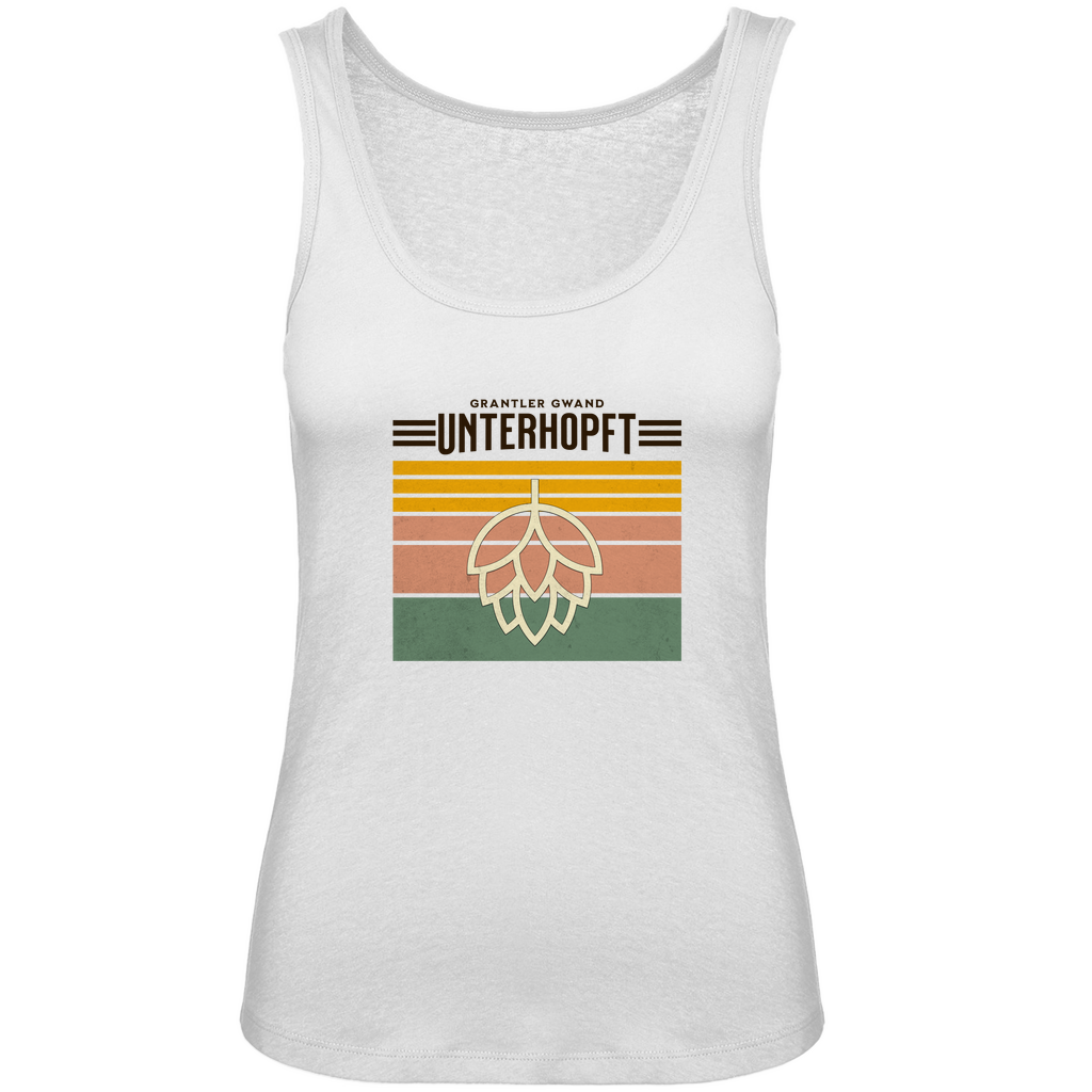 Bayerisches Damen Premium Organic Tank Top Unterhopft - schwarz - Grantler Gwand
