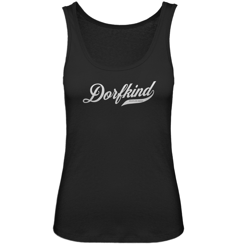 Bayerisches Damen Premium Organic Tank Top Dorfkind - weiß - Grantler Gwand