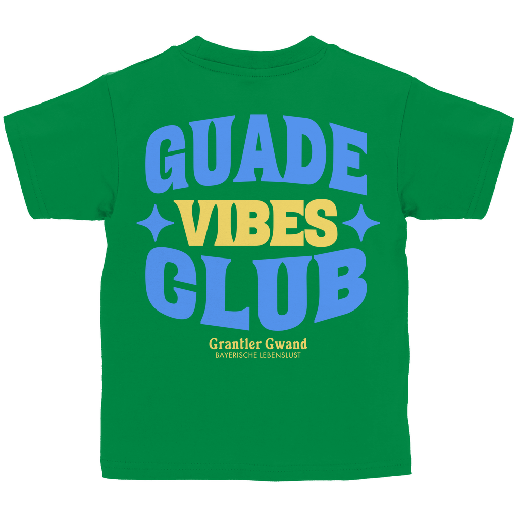 Bayerisches Kinder T-Shirt - Guade Vibes Club - Grantler Gwand