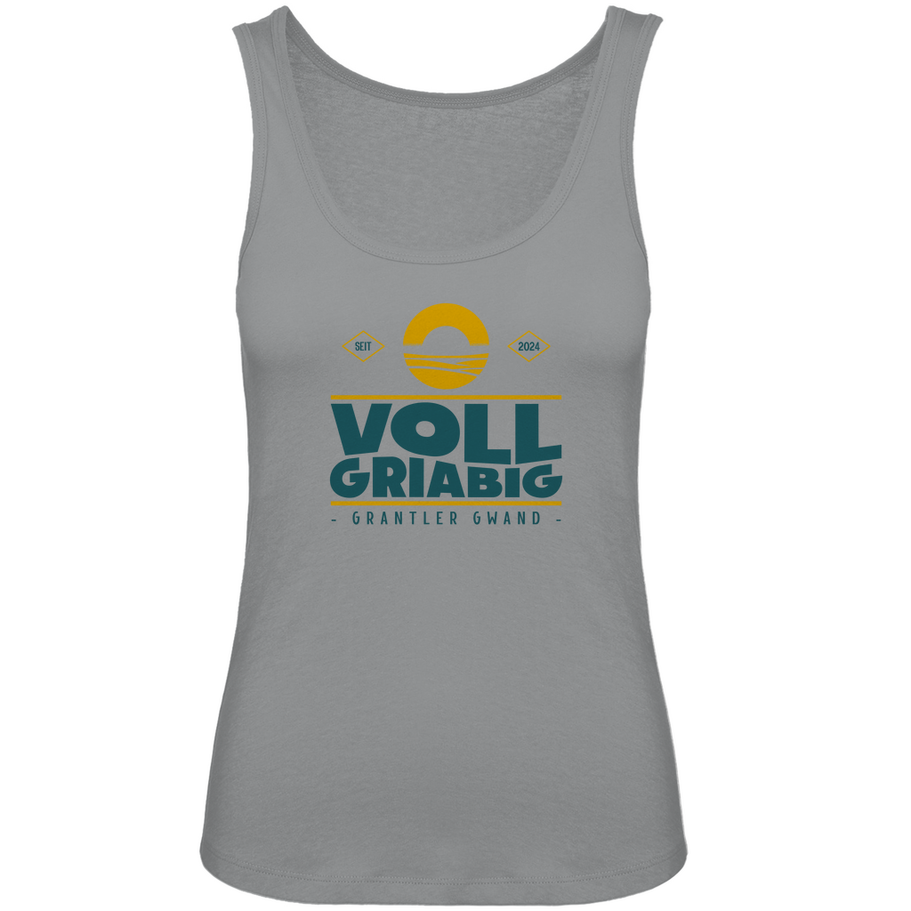 Bayerisches Damen Premium Organic Tank Top Voll Griabig - Grün - Grantler Gwand