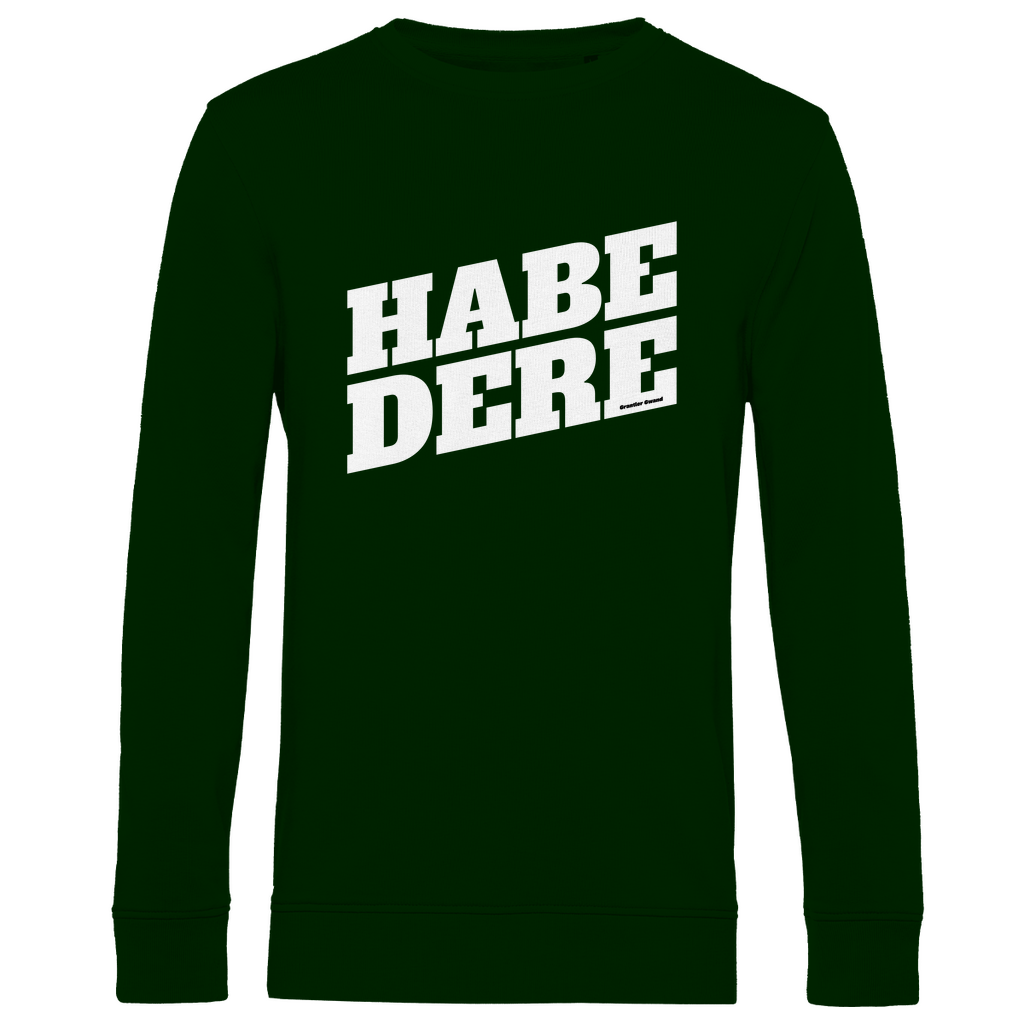 Herren Premium Bio Sweatshirt Habe dere - weiß