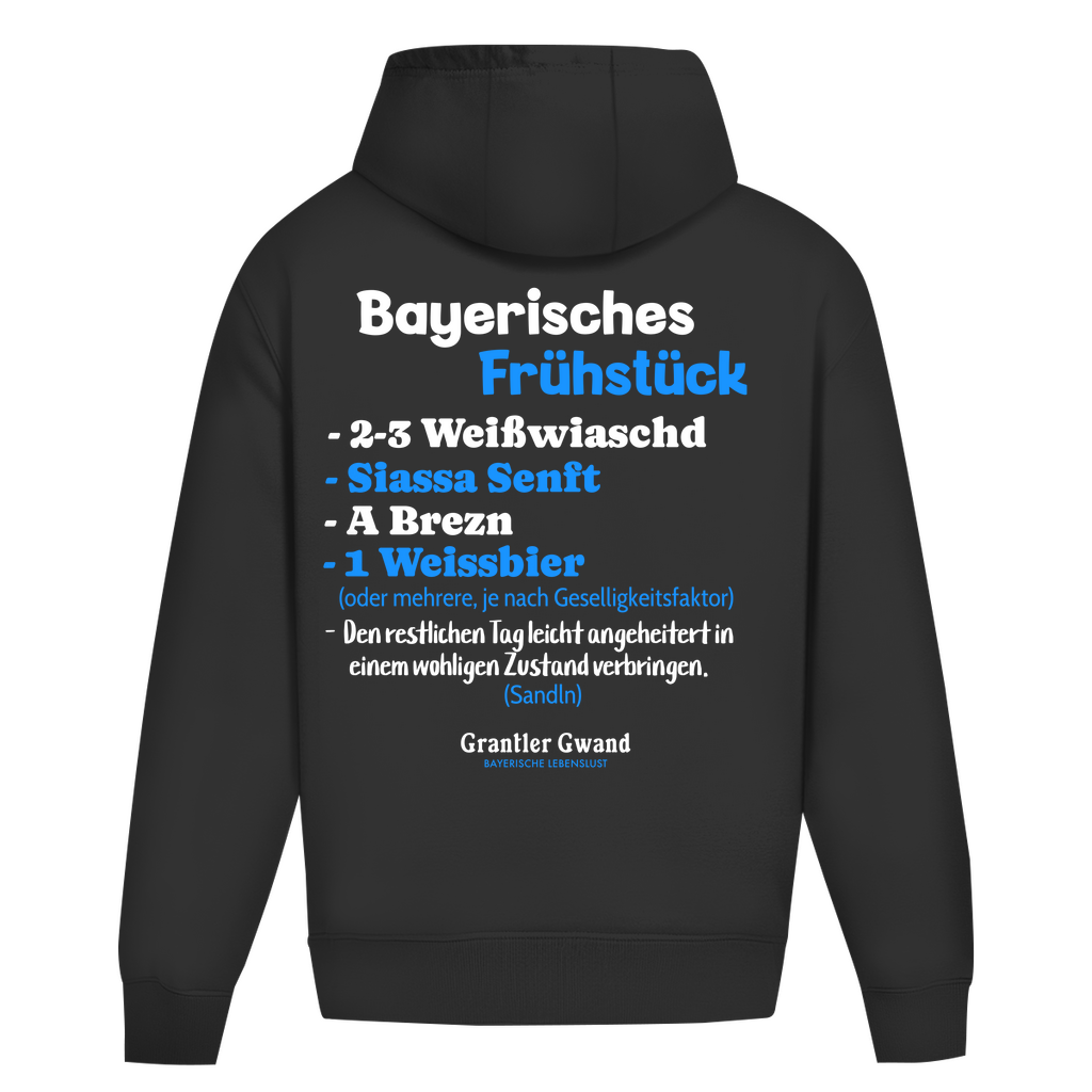 Bayerischer Heavy Oversize Hoodie Unisex - Bayerisches Frühstück - Grantler Gwand