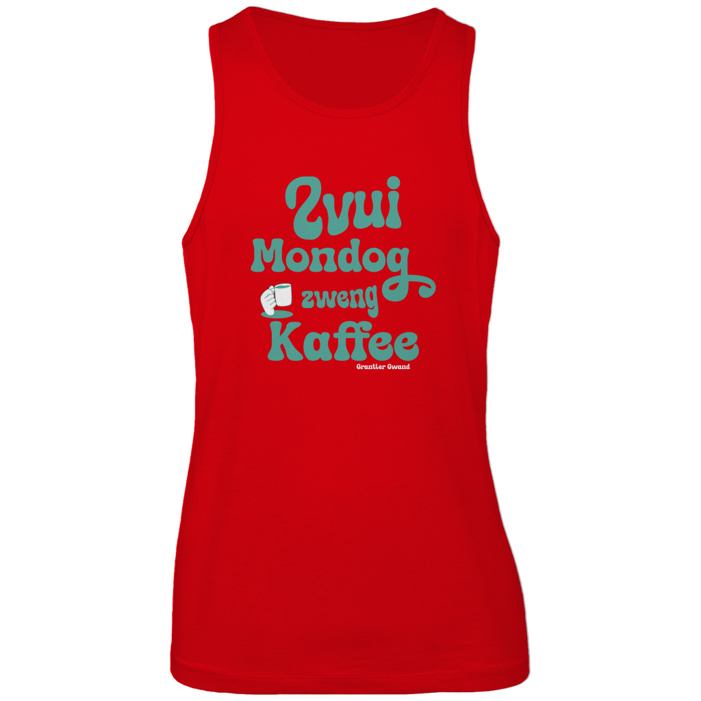 Bayerisches Herren Premium Tank Top Zvui Mondog, zweng Kaffee - grün - Grantler Gwand