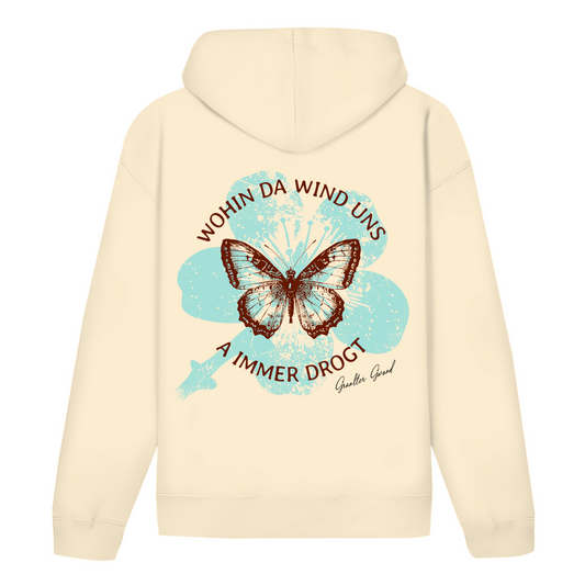 Bayerischer Damen Hoodie - Wohin da Wind uns a immer drogt - mint - Grantler Gwand