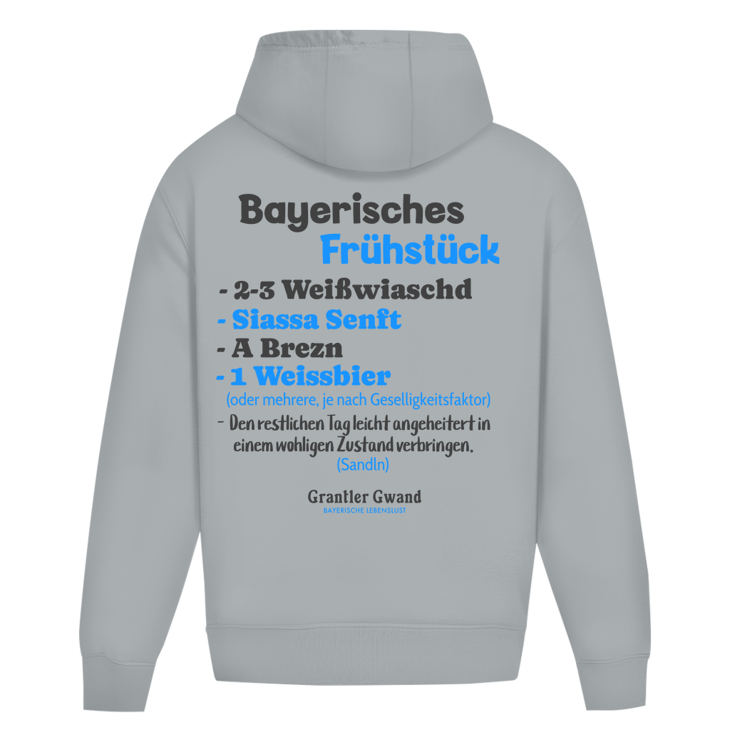 Bayerischer Heavy Oversize Hoodie Unisex - Bayerisches Frühstück - Grantler Gwand