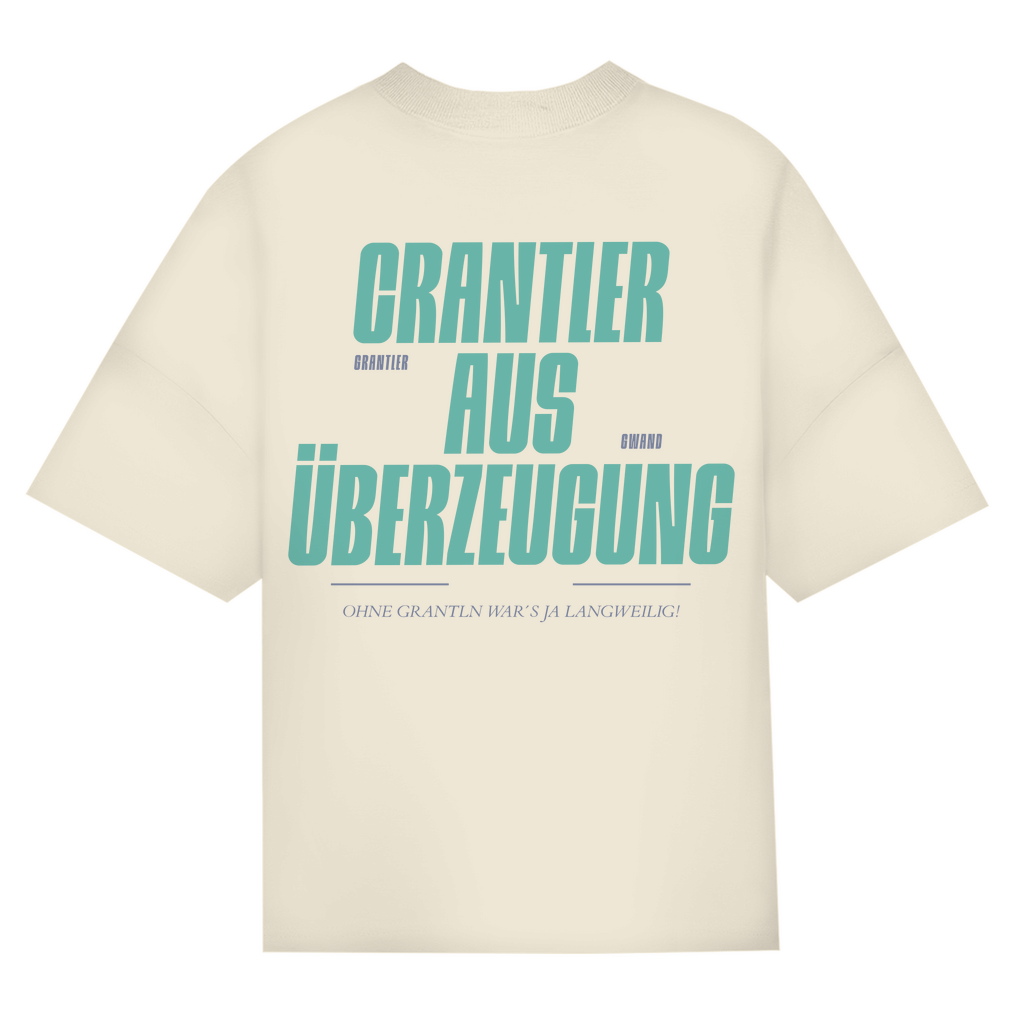 Bayerisches Oversize T-Shirt Männer - Grantler aus Überzeugung -grün - Grantler Gwand