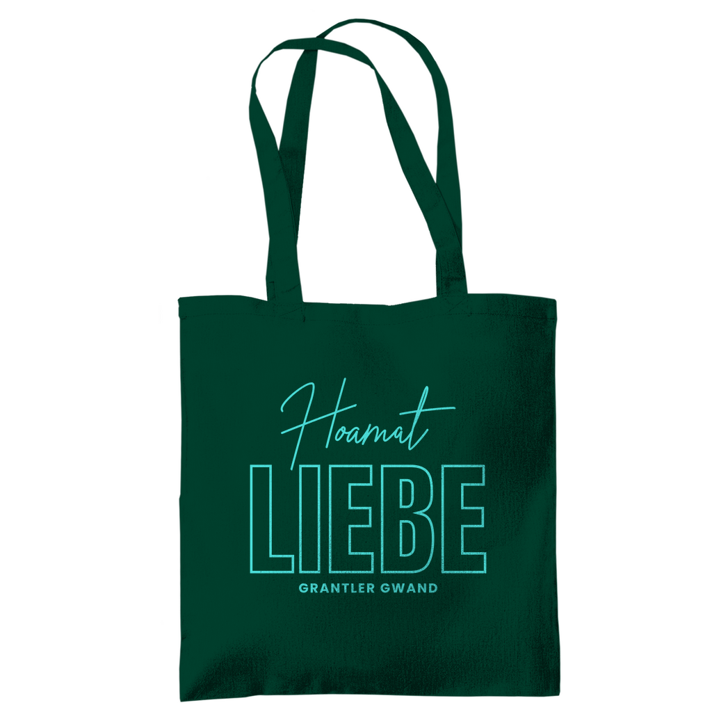 Bayerische Tragetasche Hoamat Liebe - Mint - Grantler Gwand