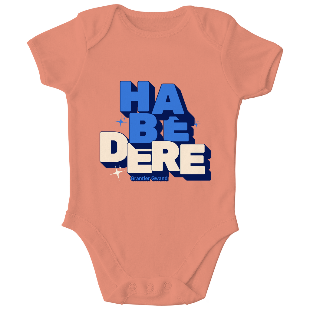 Bayerischer Bio Baby Body - Habe dere - blau - Grantler Gwand