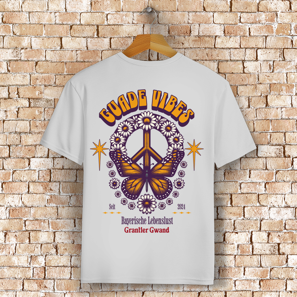 Bayerisches T-Shirt Unisex - Guade Vibes - Grantler Gwand