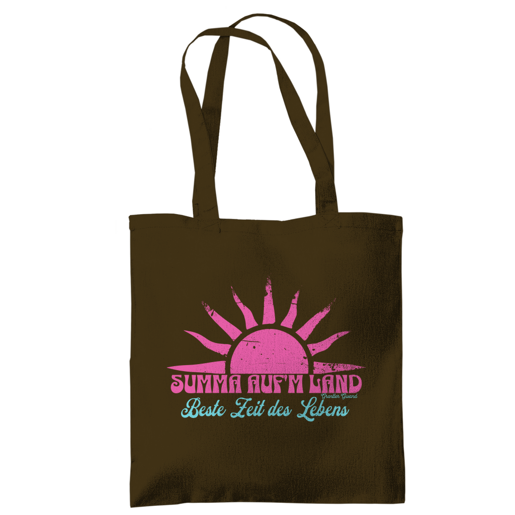 Bayerische Tragetasche - Summa auf´m Land - pink/mint - Grantler Gwand