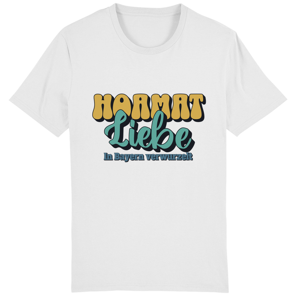 Bayerisches Herren T-Shirt Hoamat Liebe -gold/grün - Grantler Gwand